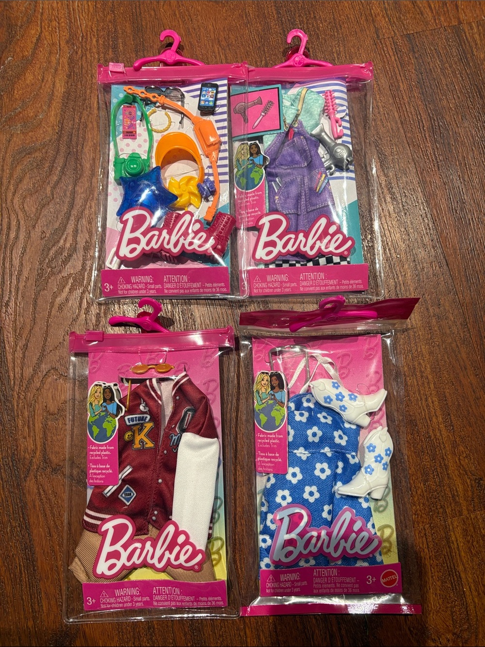 4 NEW Barbie Accessory & Outfit Packs